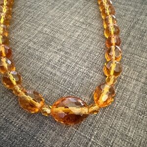 Vintage glass necklace